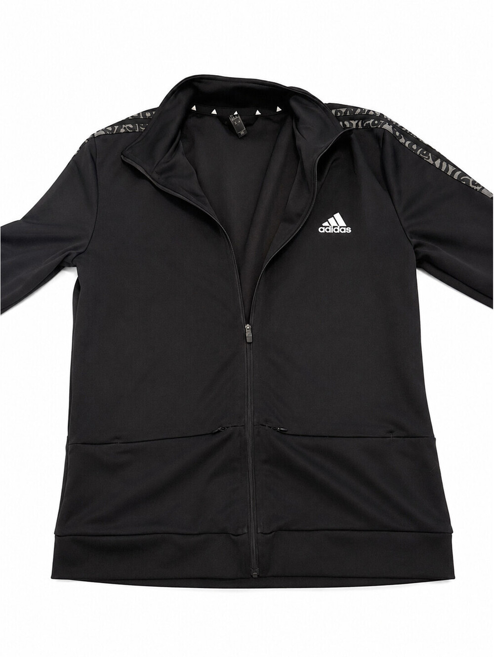 Adidas Primegreen Women's Black Track Jacket Full Zip Aeroready Size L